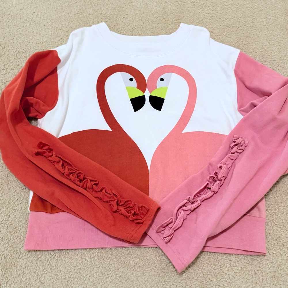 ADORBS!  Stella McCartney Flamingo Printed Top - 14Y